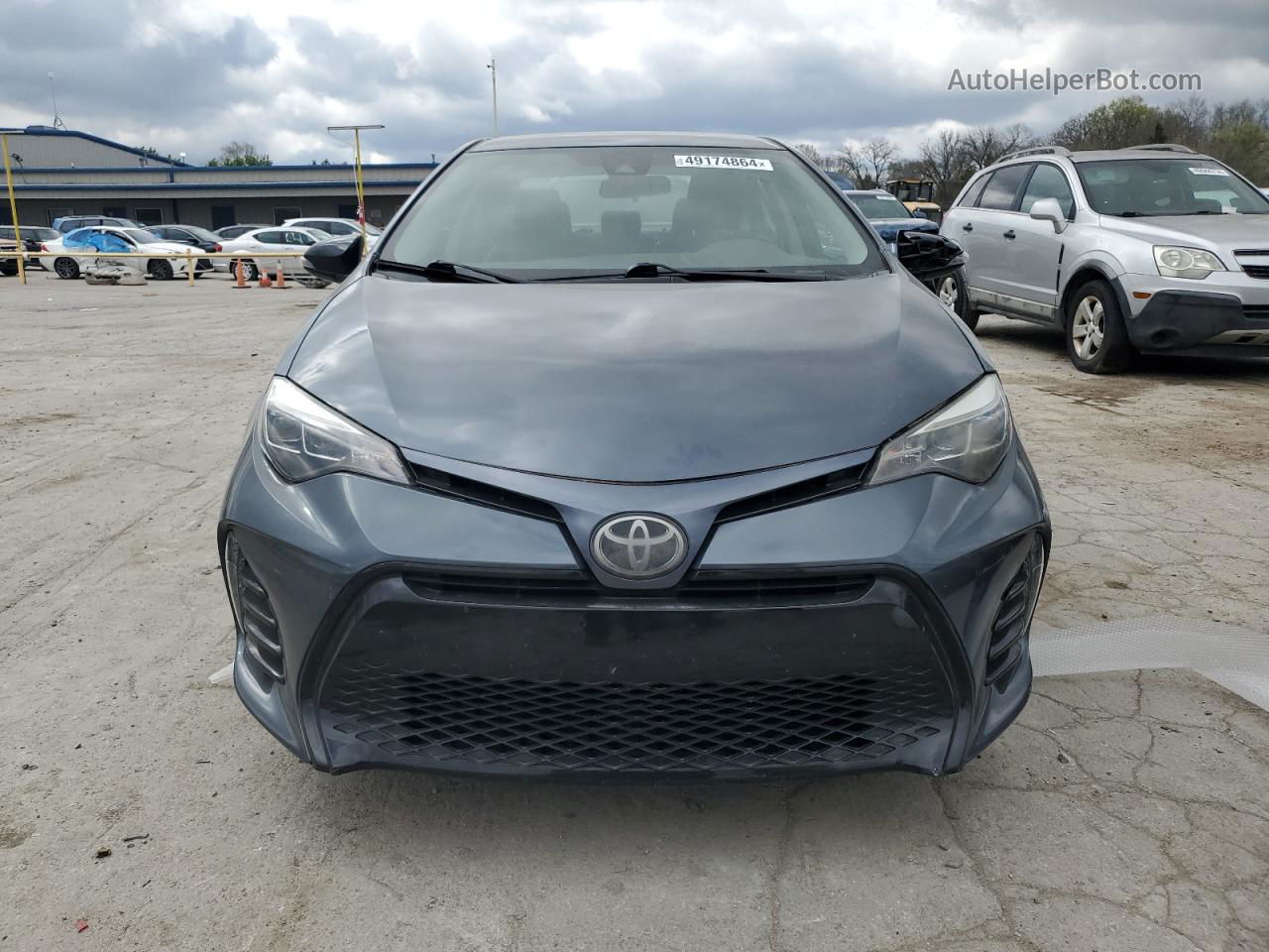 2017 Toyota Corolla L Синий vin: 2T1BURHE4HC862589