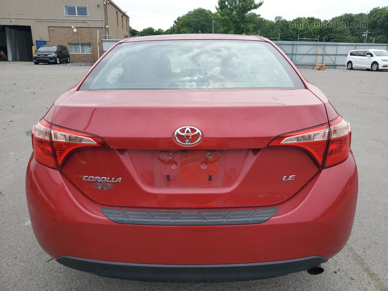 2017 Toyota Corolla L Red vin: 2T1BURHE4HC895057