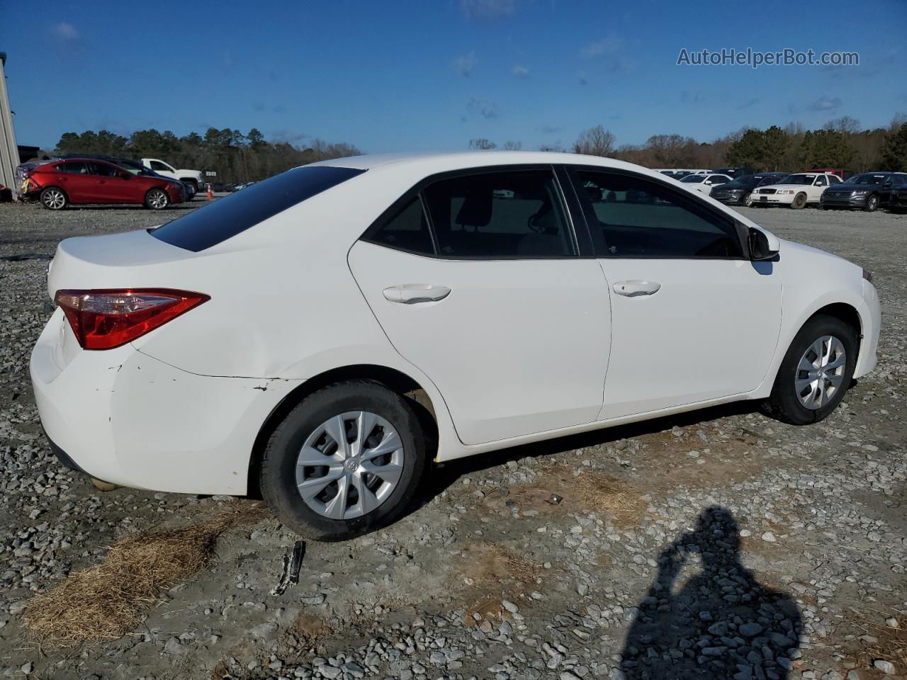 2017 Toyota Corolla L White vin: 2T1BURHE4HC898170