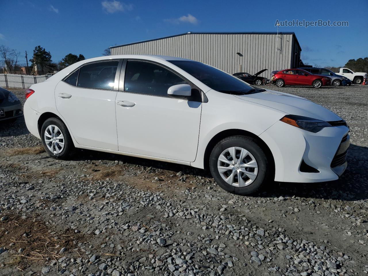 2017 Toyota Corolla L White vin: 2T1BURHE4HC898170