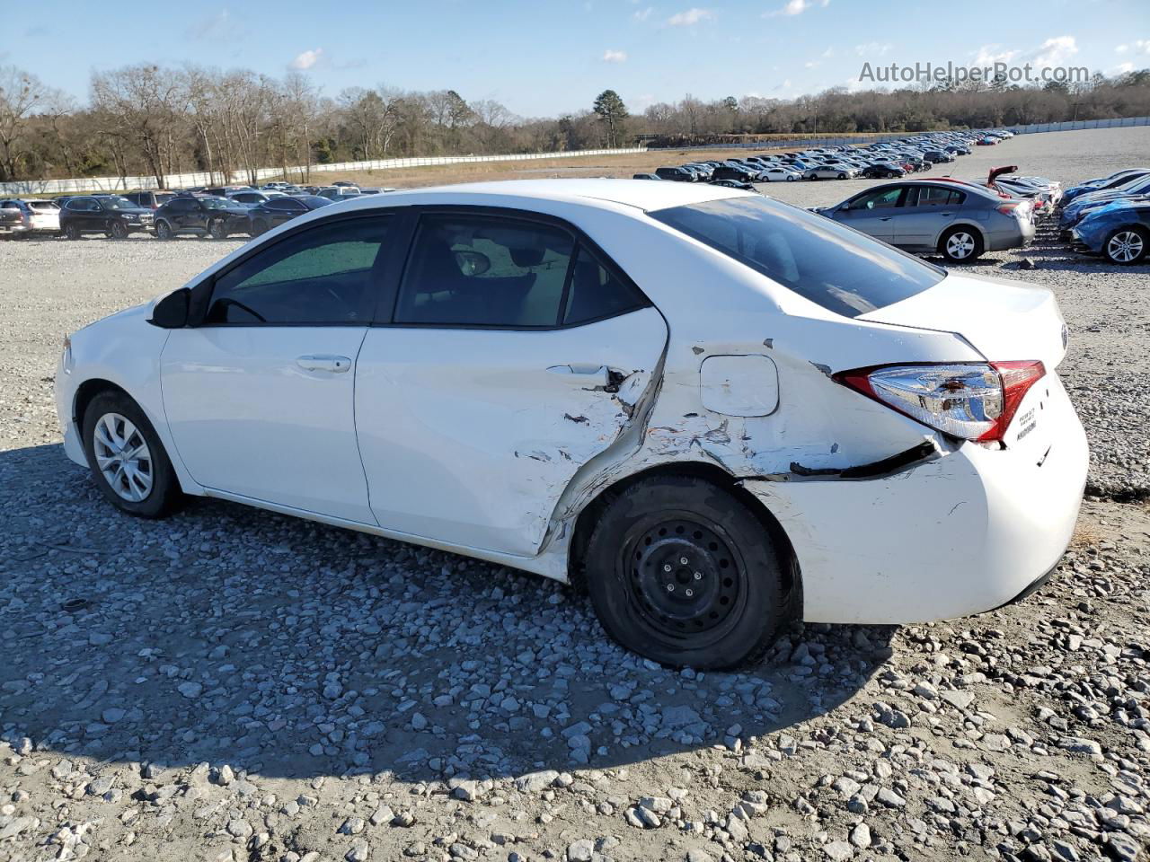 2017 Toyota Corolla L White vin: 2T1BURHE4HC898170