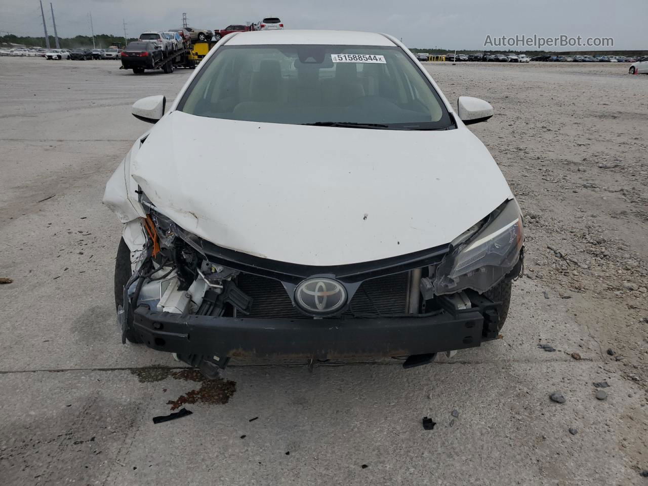 2017 Toyota Corolla L White vin: 2T1BURHE4HC912228