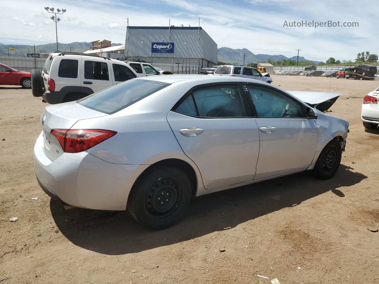 2017 Toyota Corolla L Silver vin: 2T1BURHE4HC935816