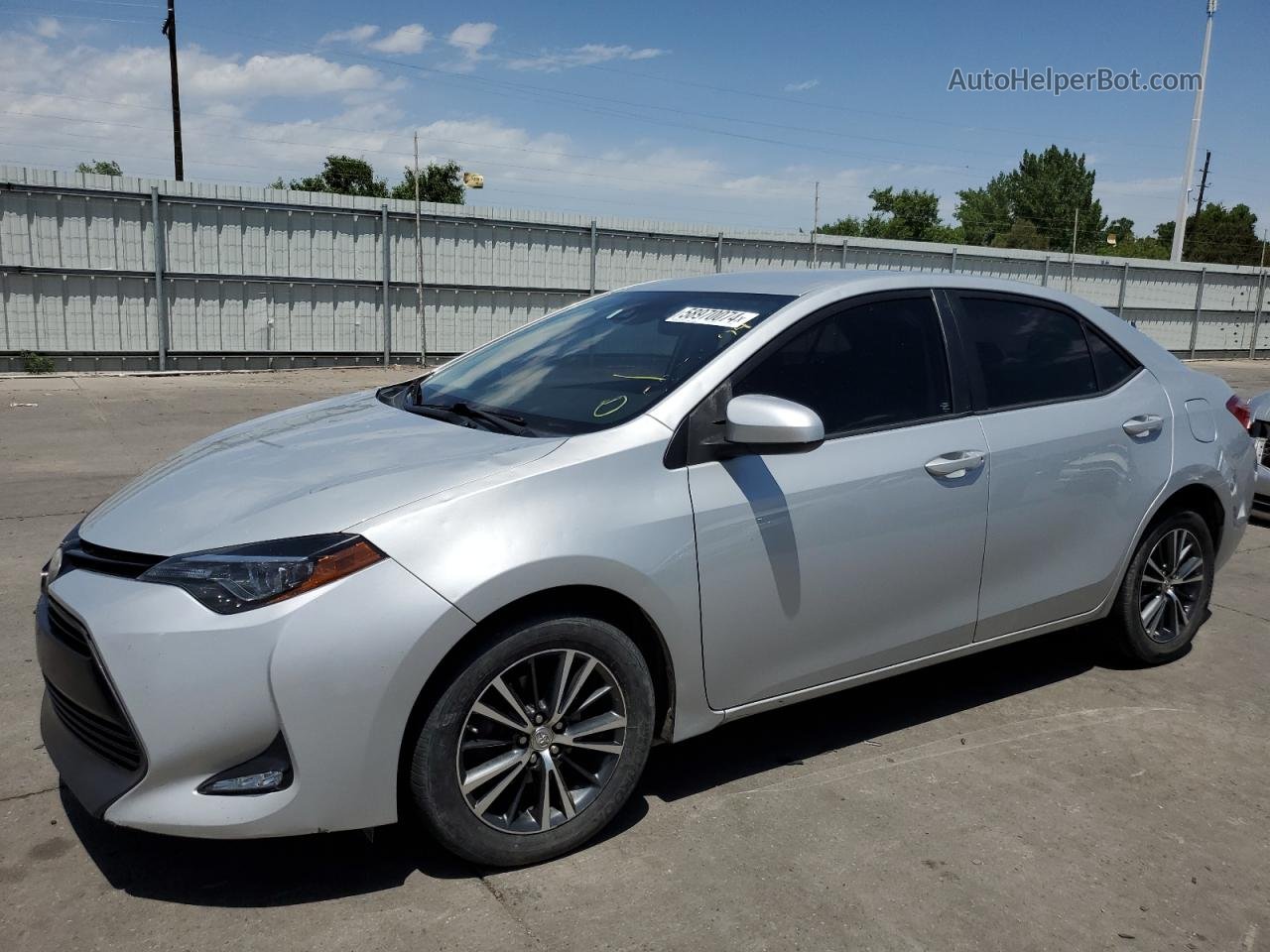 2017 Toyota Corolla L Silver vin: 2T1BURHE4HC936111