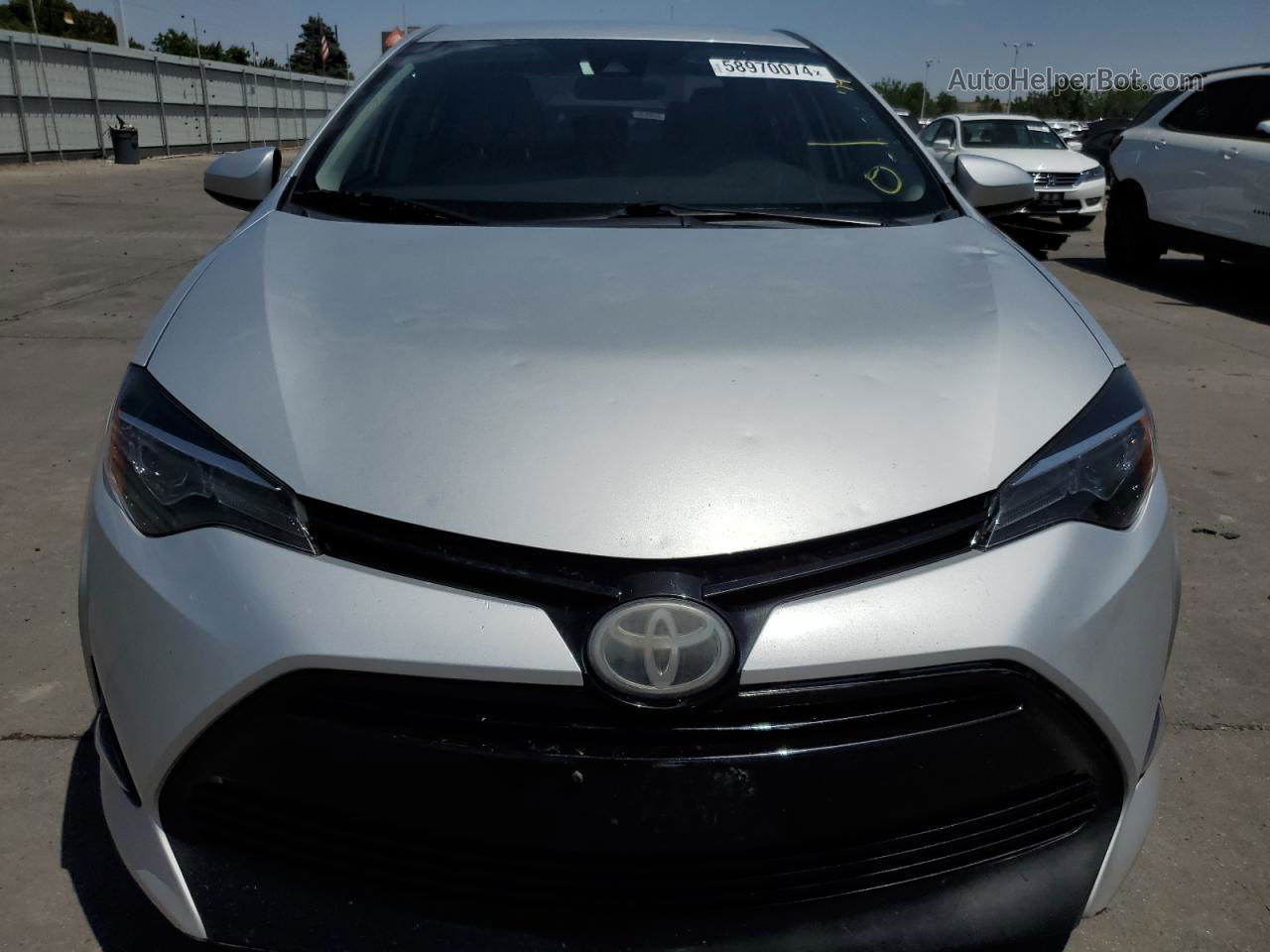 2017 Toyota Corolla L Серебряный vin: 2T1BURHE4HC936111