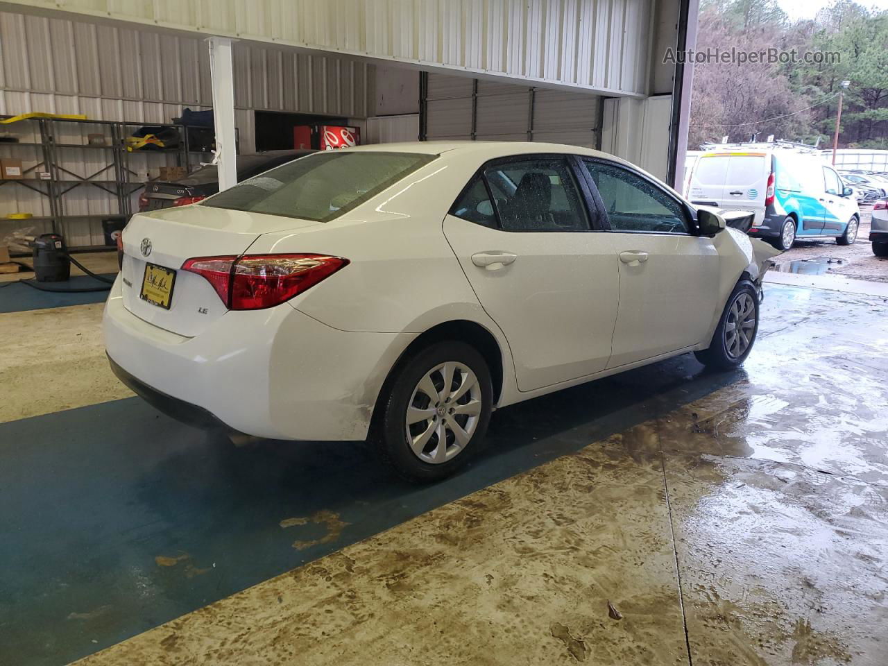 2017 Toyota Corolla L White vin: 2T1BURHE4HC945374