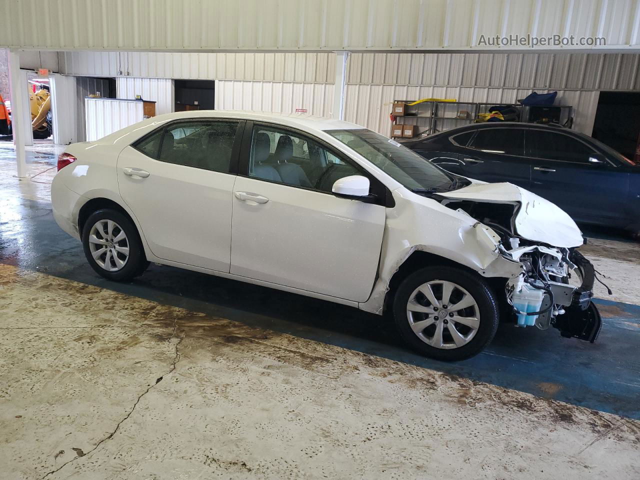 2017 Toyota Corolla L White vin: 2T1BURHE4HC945374