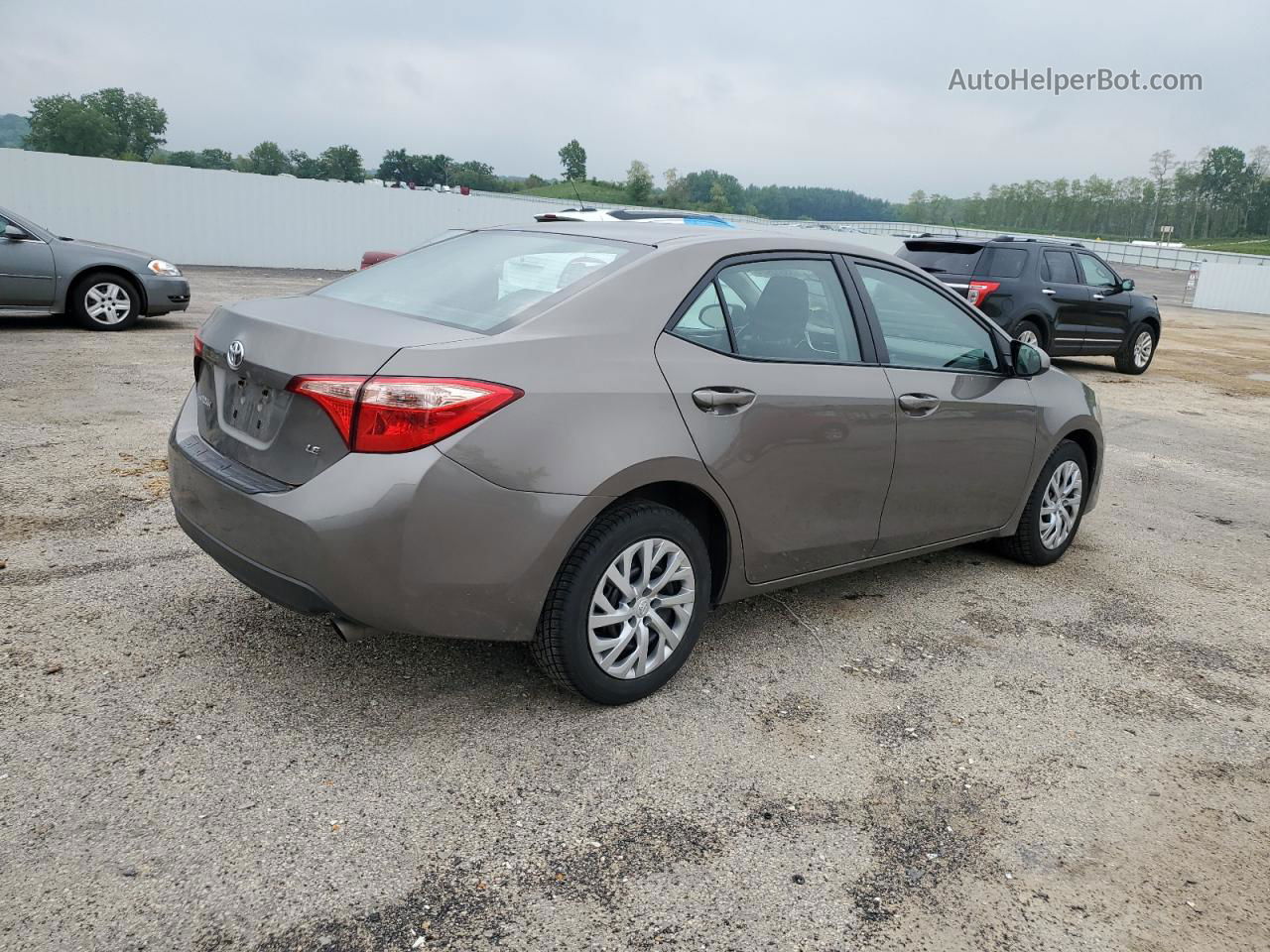 2017 Toyota Corolla L Gray vin: 2T1BURHE4HC947402