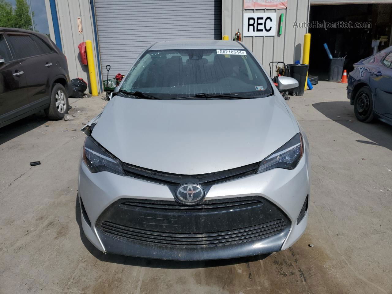 2017 Toyota Corolla L Silver vin: 2T1BURHE4HC947867