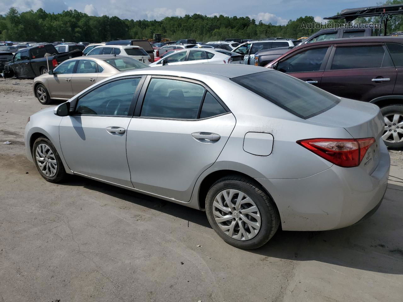 2017 Toyota Corolla L Silver vin: 2T1BURHE4HC947867