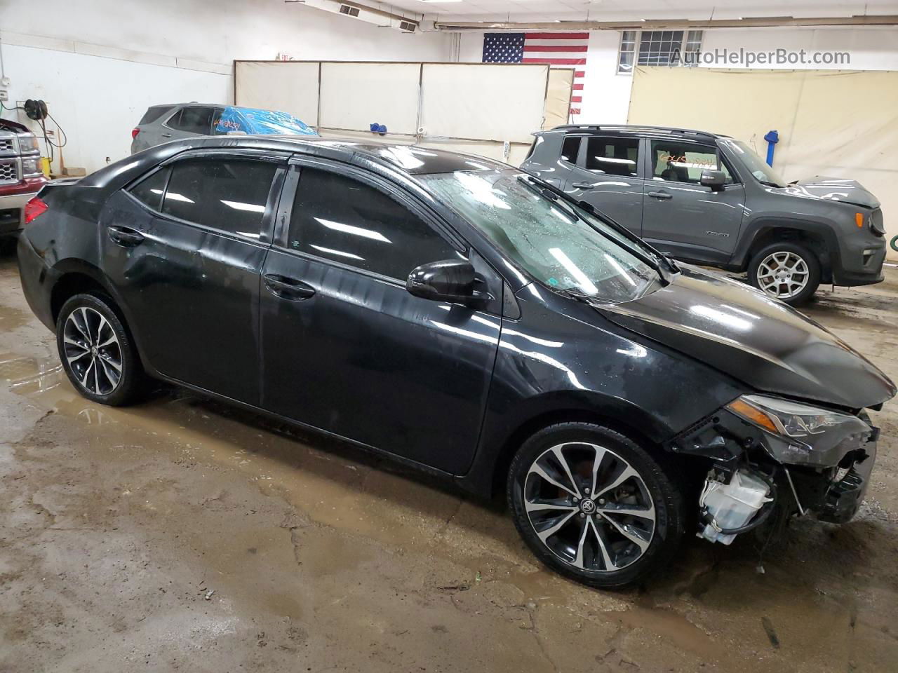 2017 Toyota Corolla L Черный vin: 2T1BURHE4HC960702