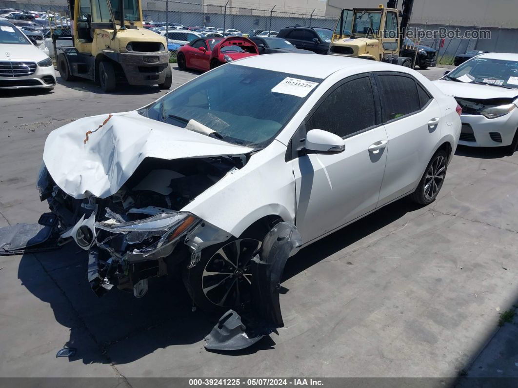 2019 Toyota Corolla Se White vin: 2T1BURHE4KC129885