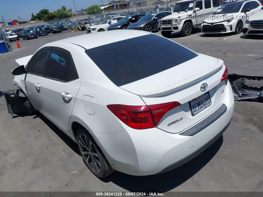 2019 Toyota Corolla Se White vin: 2T1BURHE4KC129885