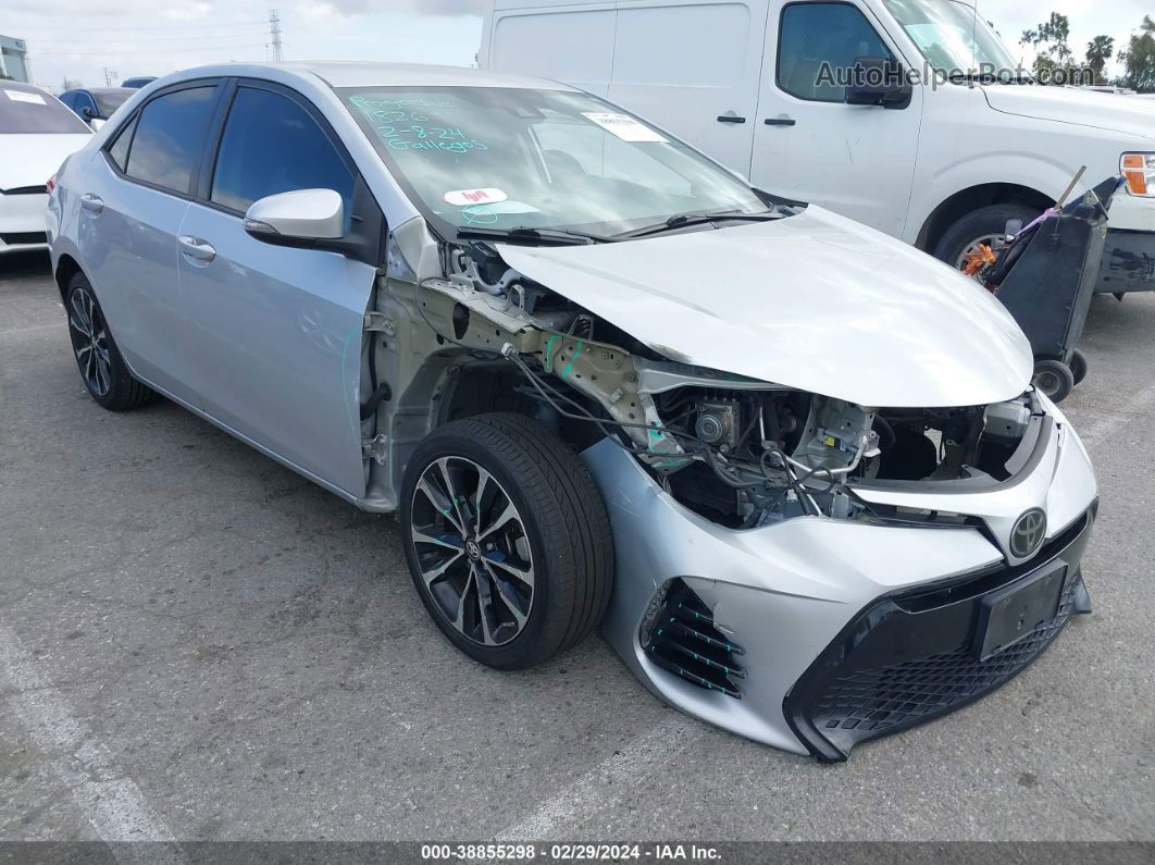 2019 Toyota Corolla Se Silver vin: 2T1BURHE4KC131877