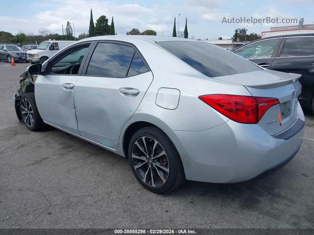 2019 Toyota Corolla Se Silver vin: 2T1BURHE4KC131877