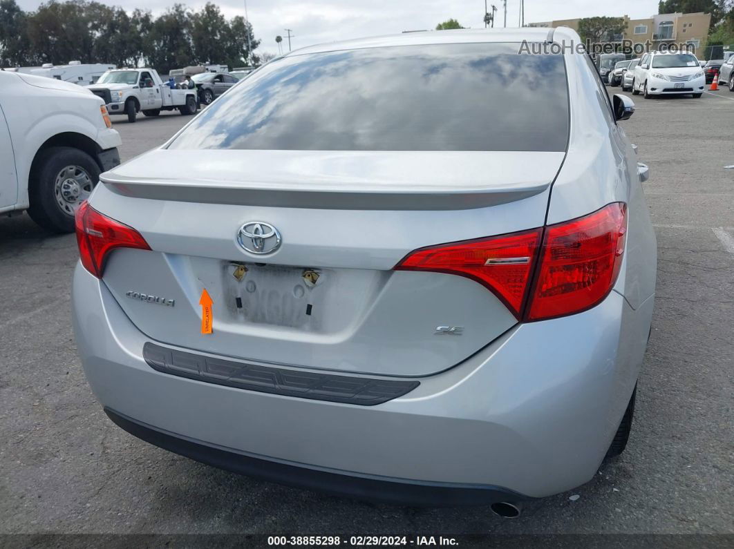 2019 Toyota Corolla Se Silver vin: 2T1BURHE4KC131877