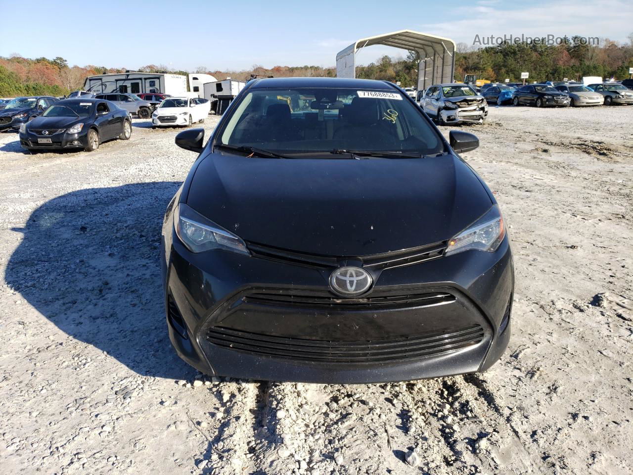 2019 Toyota Corolla L Black vin: 2T1BURHE4KC139896