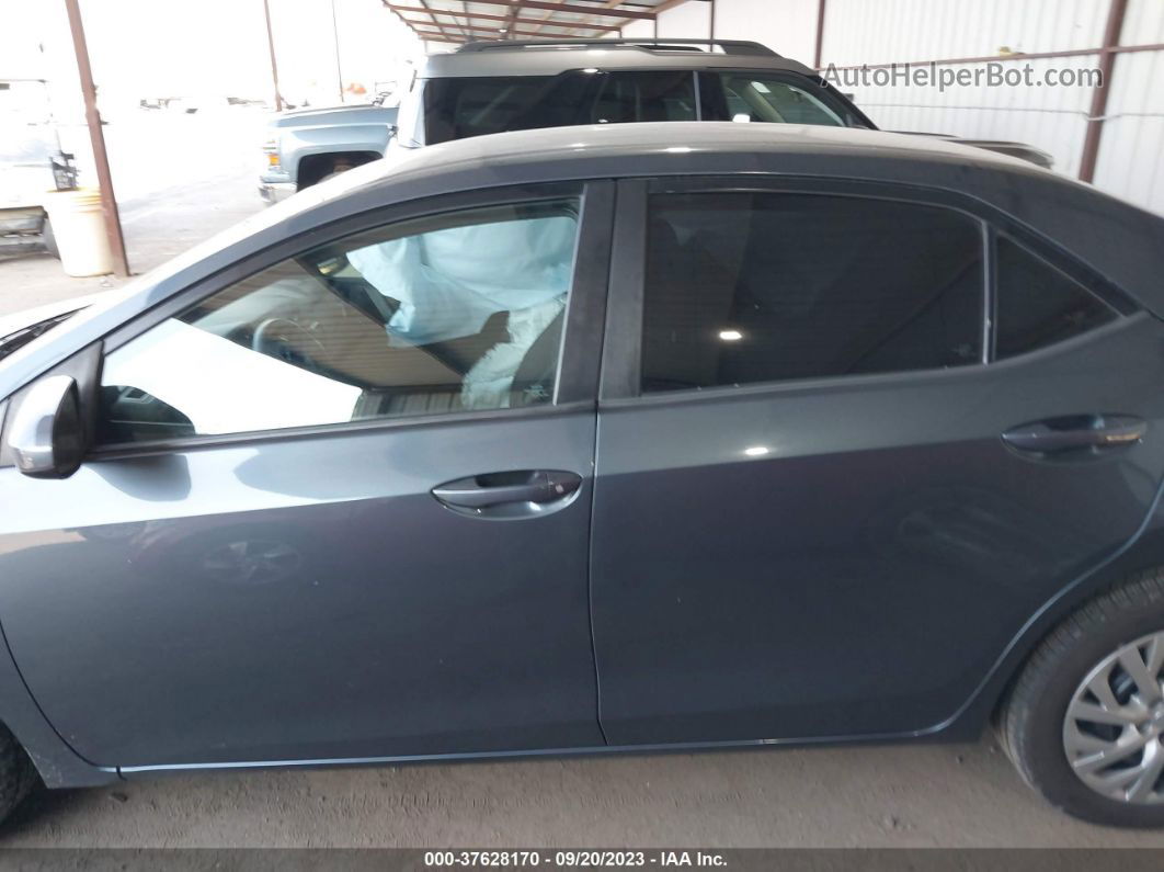 2019 Toyota Corolla Le Gray vin: 2T1BURHE4KC150395