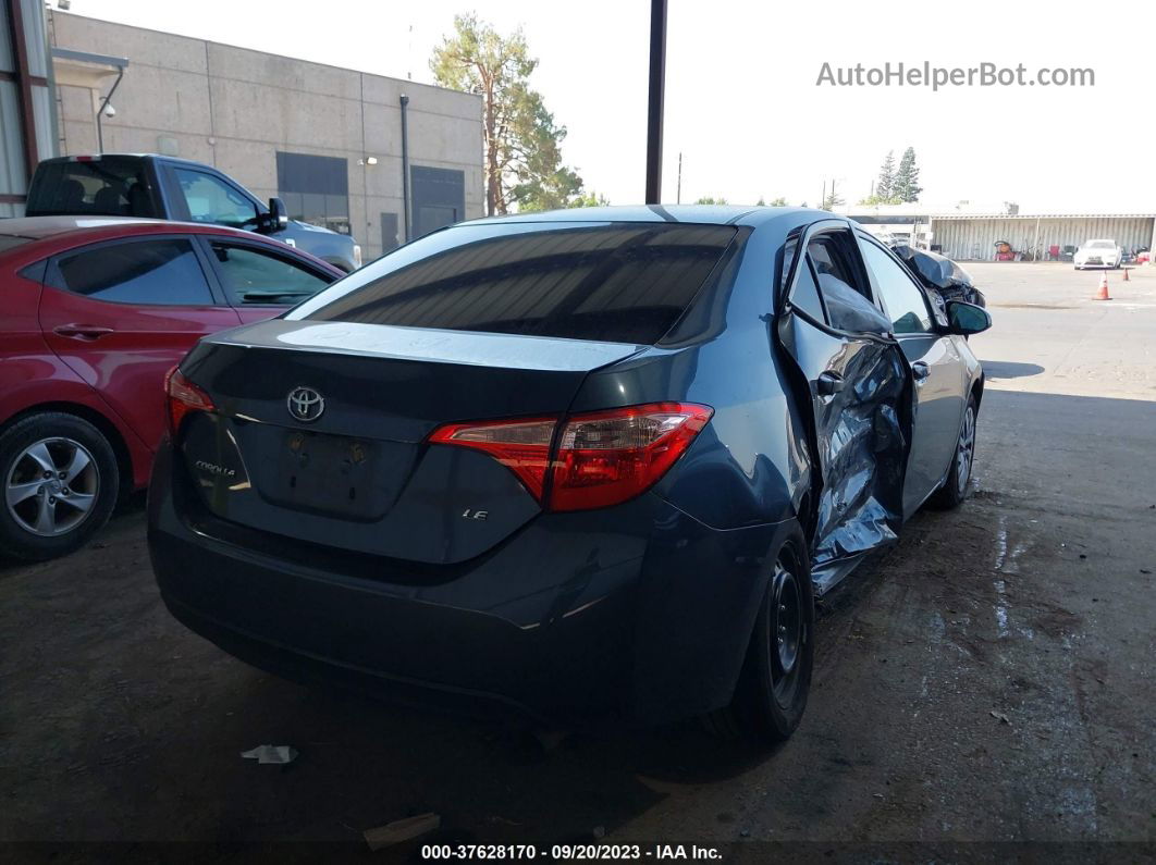 2019 Toyota Corolla Le Gray vin: 2T1BURHE4KC150395