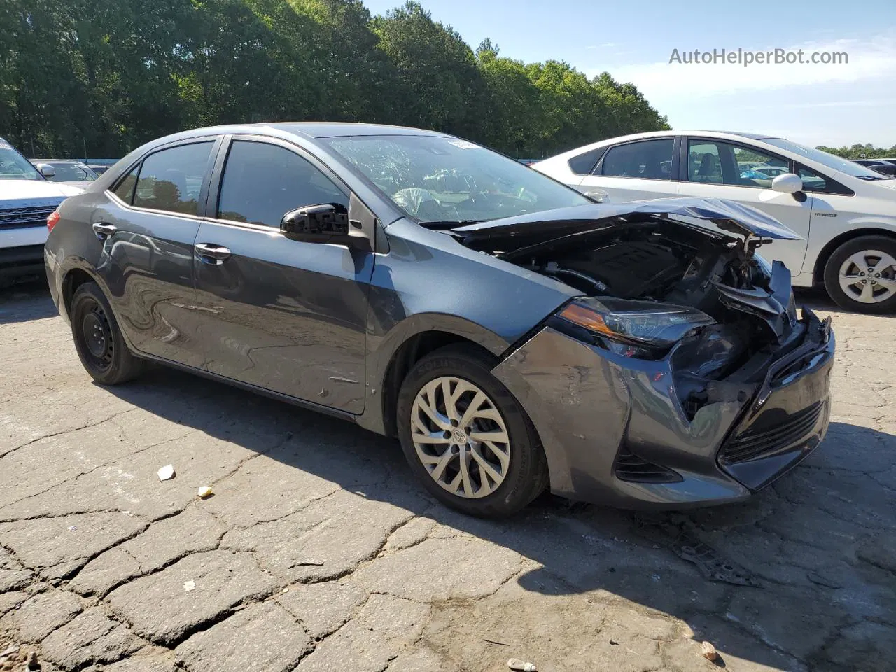 2019 Toyota Corolla L Charcoal vin: 2T1BURHE4KC150896