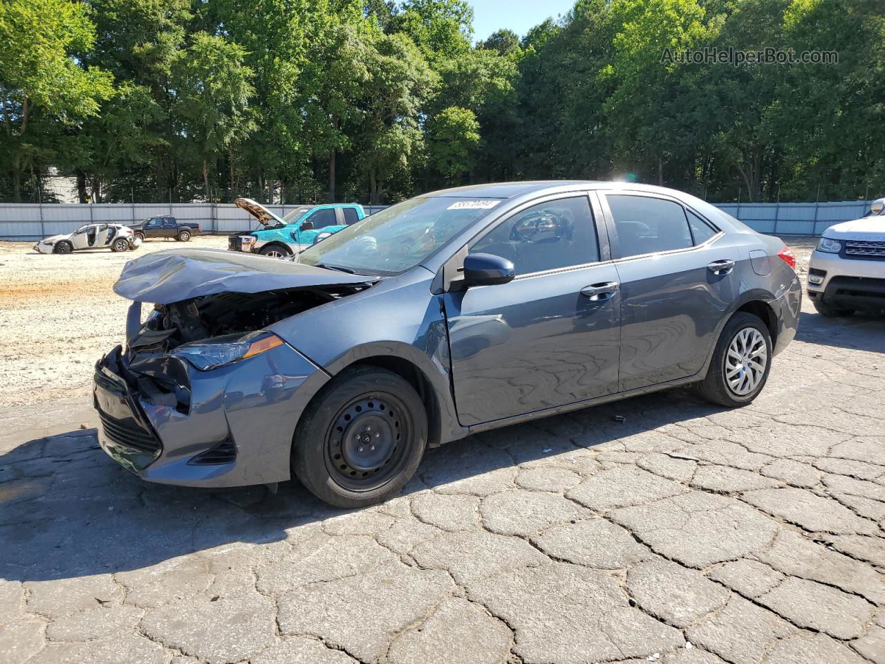 2019 Toyota Corolla L Charcoal vin: 2T1BURHE4KC150896