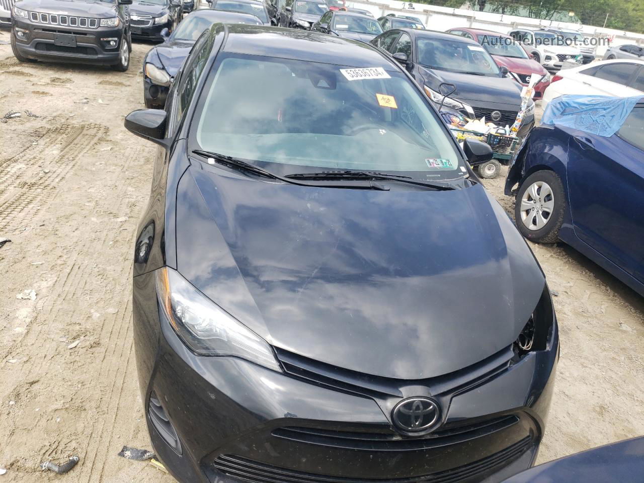 2019 Toyota Corolla L Black vin: 2T1BURHE4KC167746