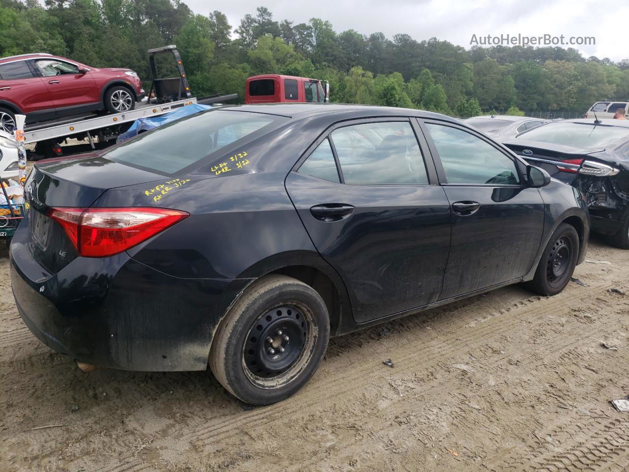 2019 Toyota Corolla L Black vin: 2T1BURHE4KC167746