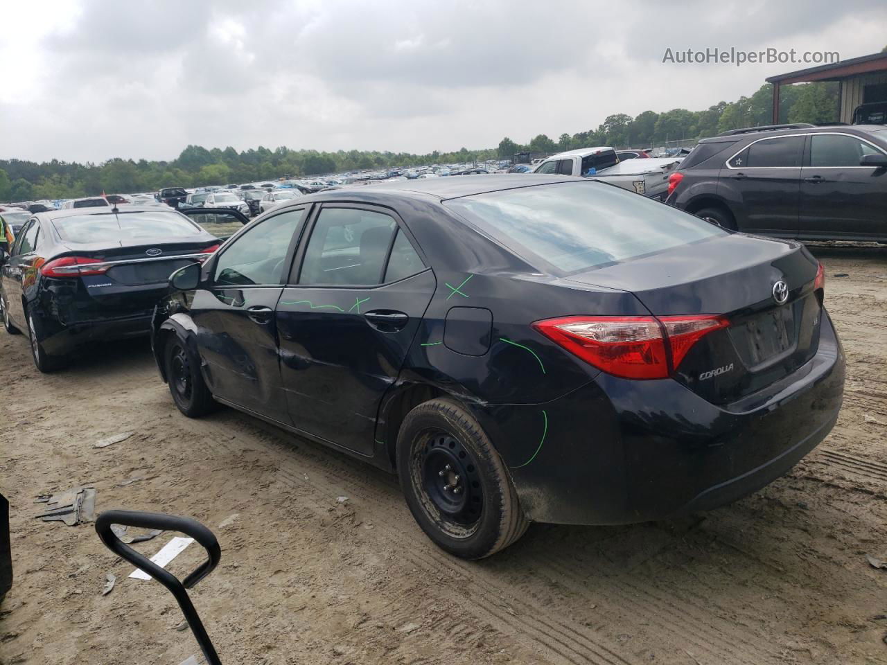 2019 Toyota Corolla L Black vin: 2T1BURHE4KC167746