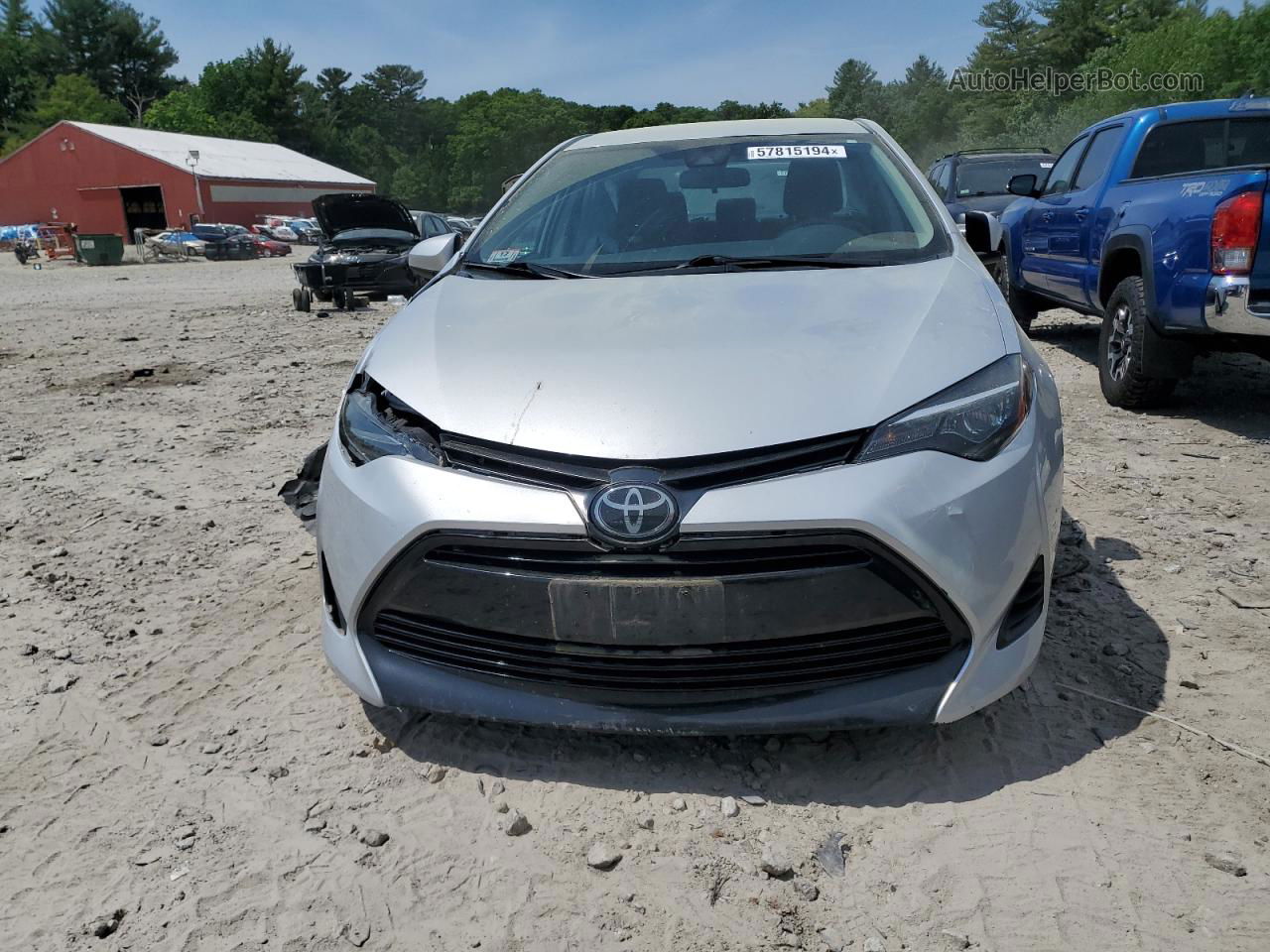 2019 Toyota Corolla L Silver vin: 2T1BURHE4KC169643