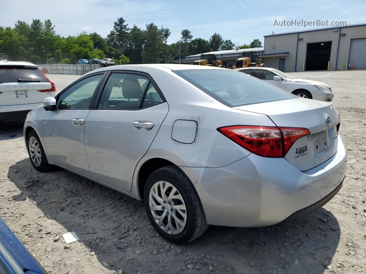 2019 Toyota Corolla L Silver vin: 2T1BURHE4KC169643