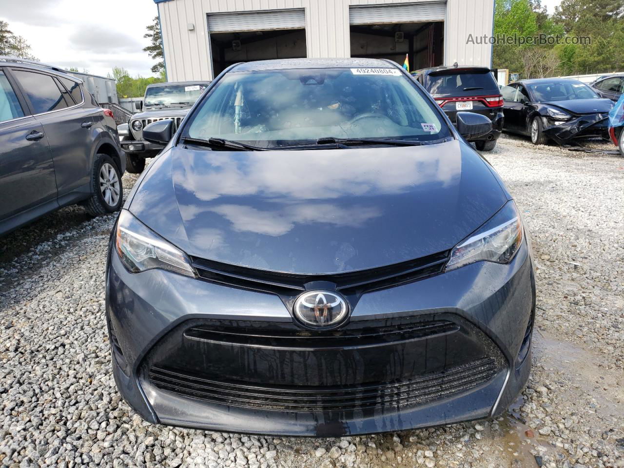 2019 Toyota Corolla L Blue vin: 2T1BURHE4KC175426