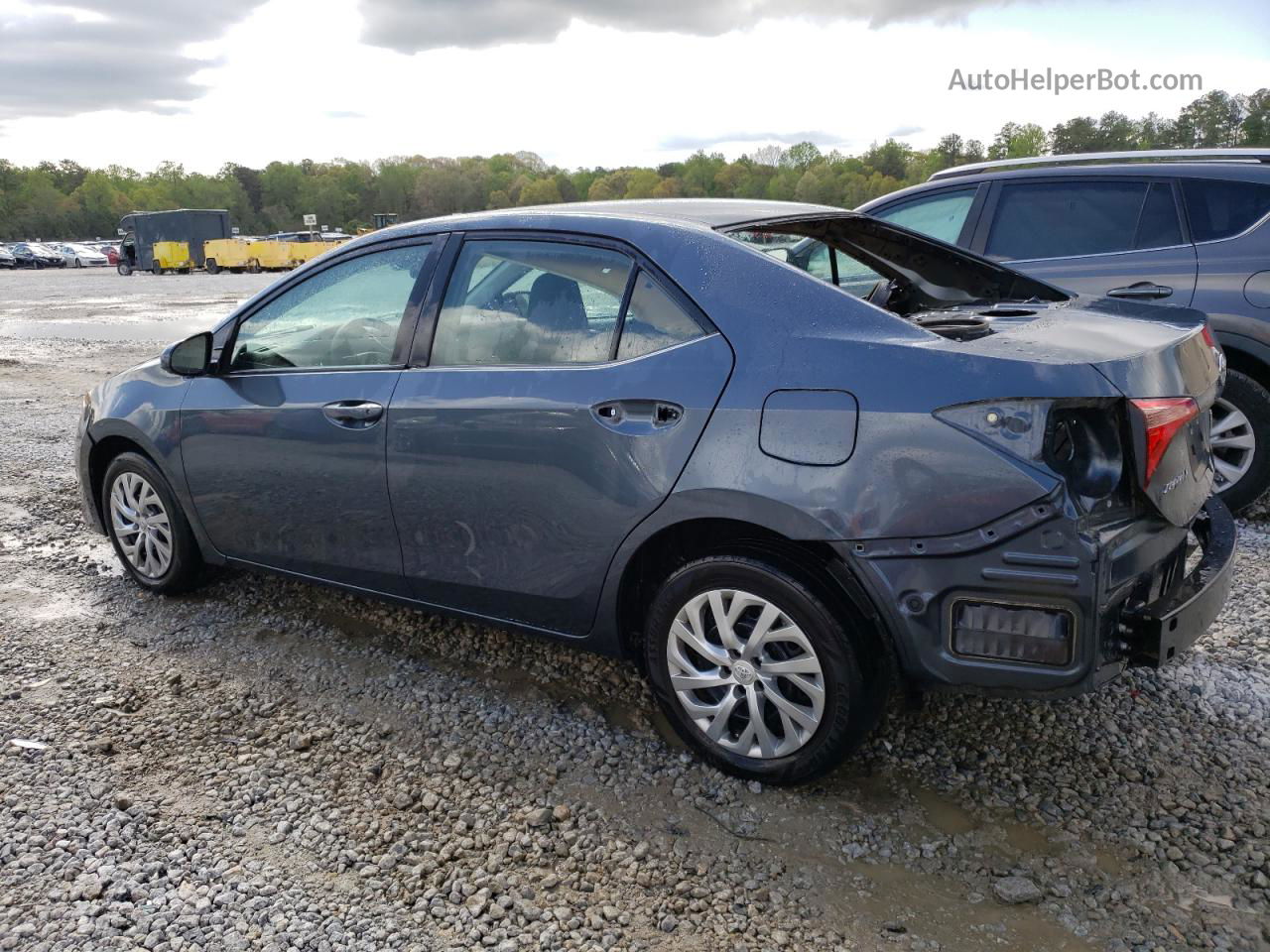 2019 Toyota Corolla L Blue vin: 2T1BURHE4KC175426