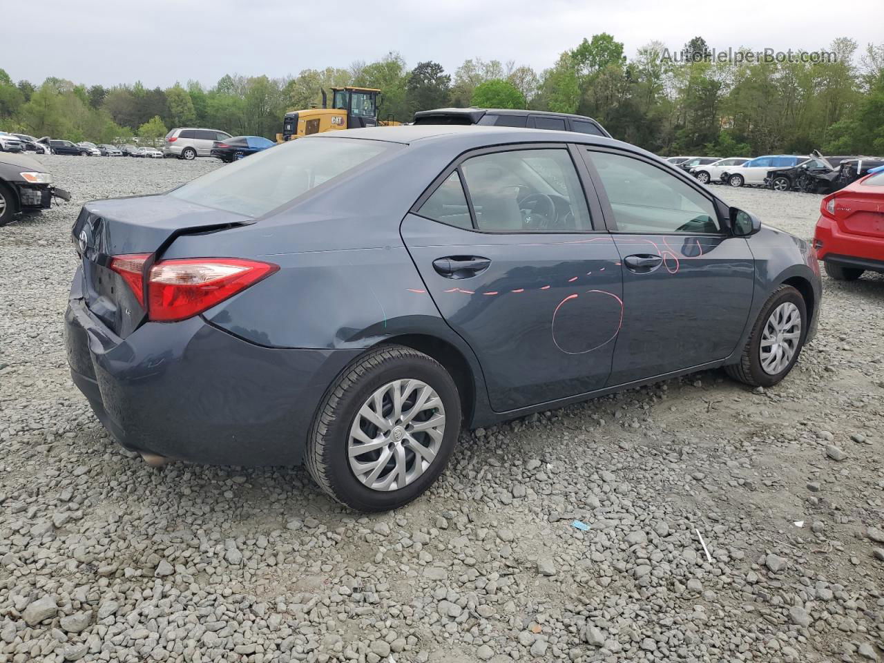 2019 Toyota Corolla L Синий vin: 2T1BURHE4KC193179