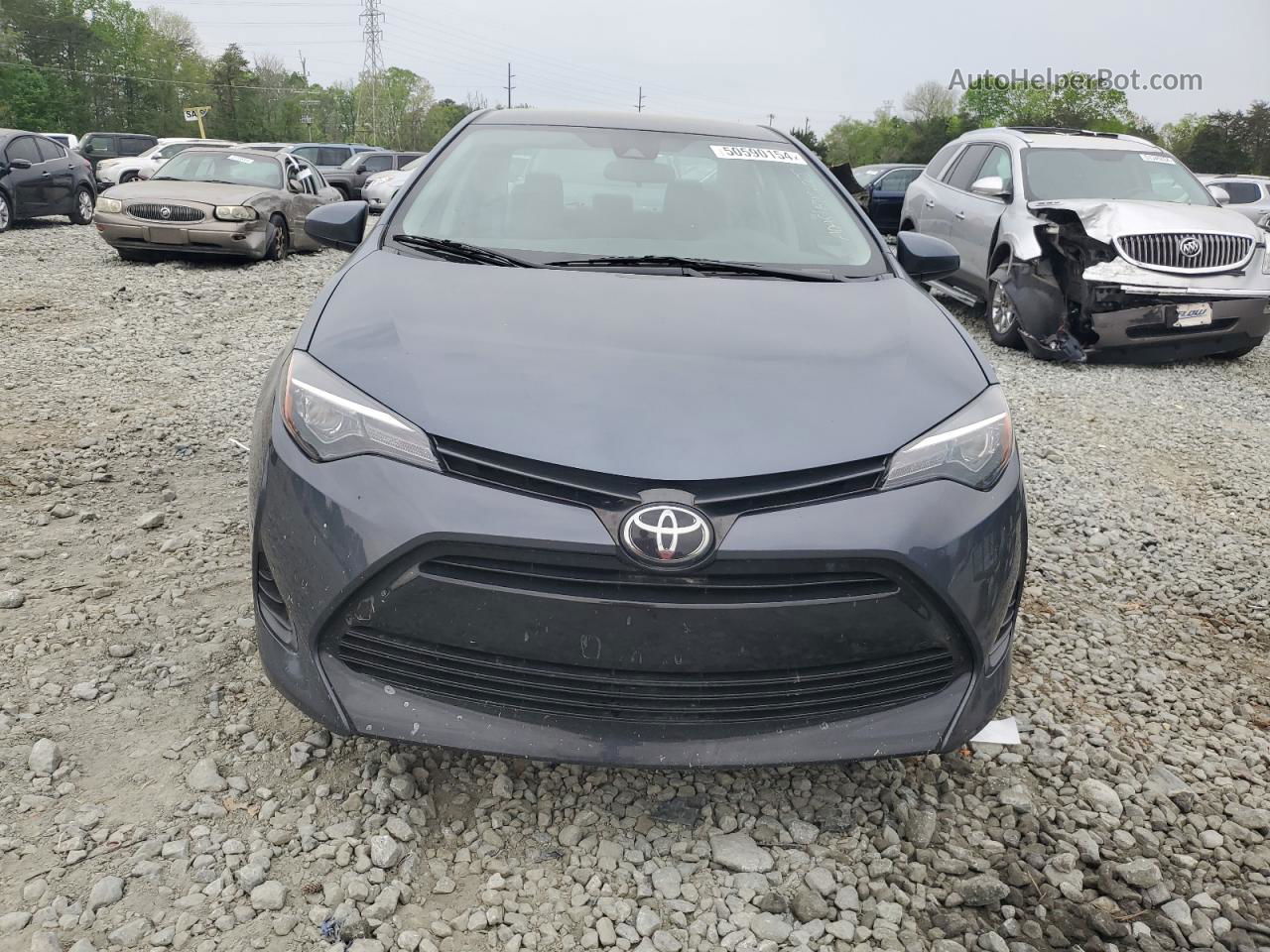 2019 Toyota Corolla L Blue vin: 2T1BURHE4KC193179