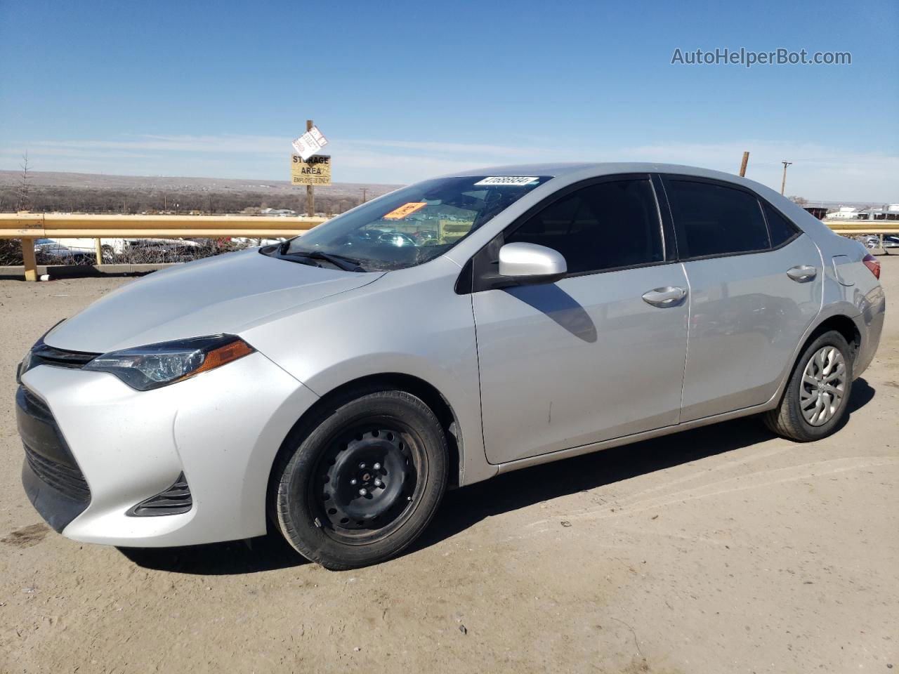 2019 Toyota Corolla L Silver vin: 2T1BURHE4KC199225