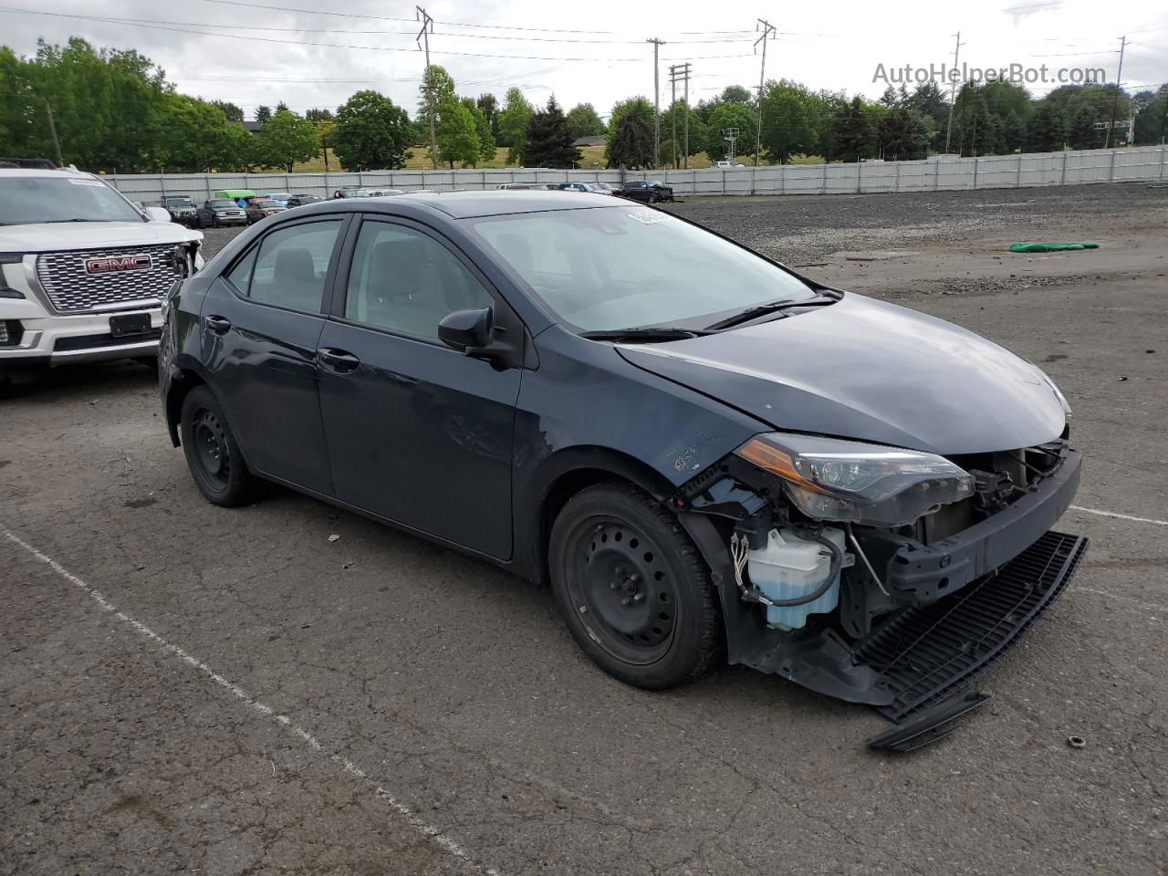 2019 Toyota Corolla L Blue vin: 2T1BURHE4KC199855