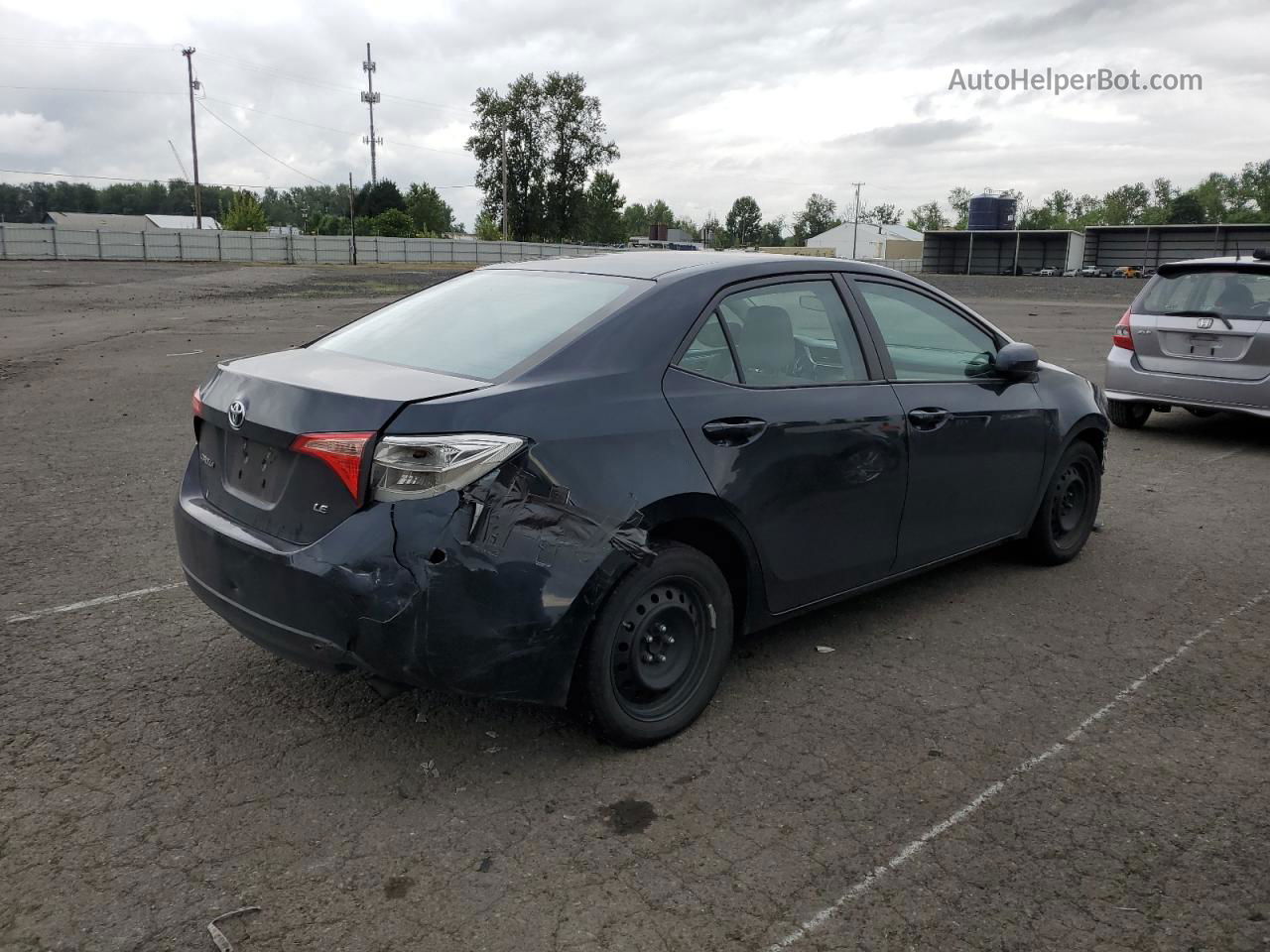 2019 Toyota Corolla L Blue vin: 2T1BURHE4KC199855