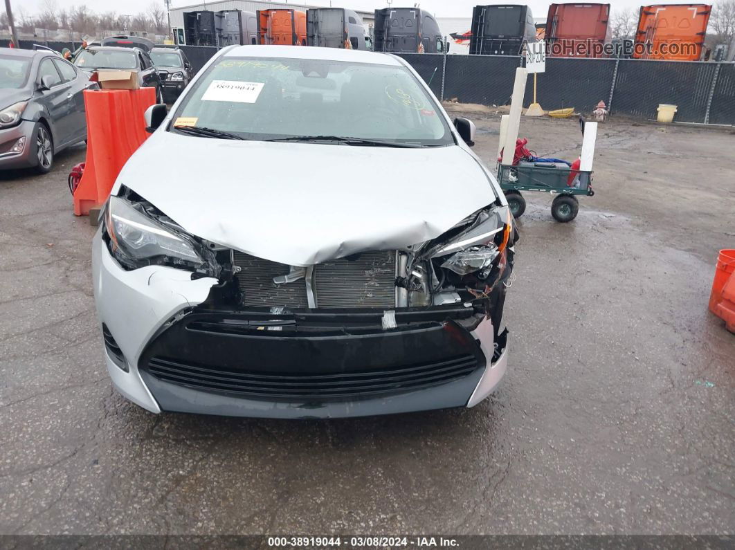 2019 Toyota Corolla L Silver vin: 2T1BURHE4KC205248