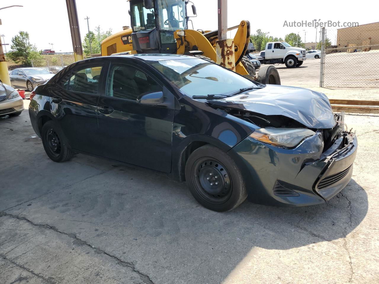 2019 Toyota Corolla L Blue vin: 2T1BURHE4KC207131