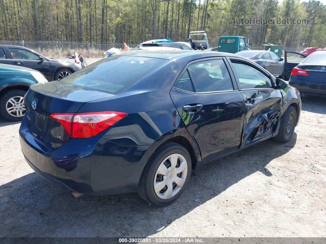 2019 Toyota Corolla Le Blue vin: 2T1BURHE4KC212832