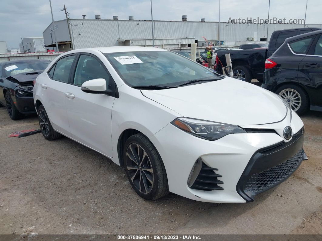 2019 Toyota Corolla L/le/se/xle/xse White vin: 2T1BURHE4KC230375