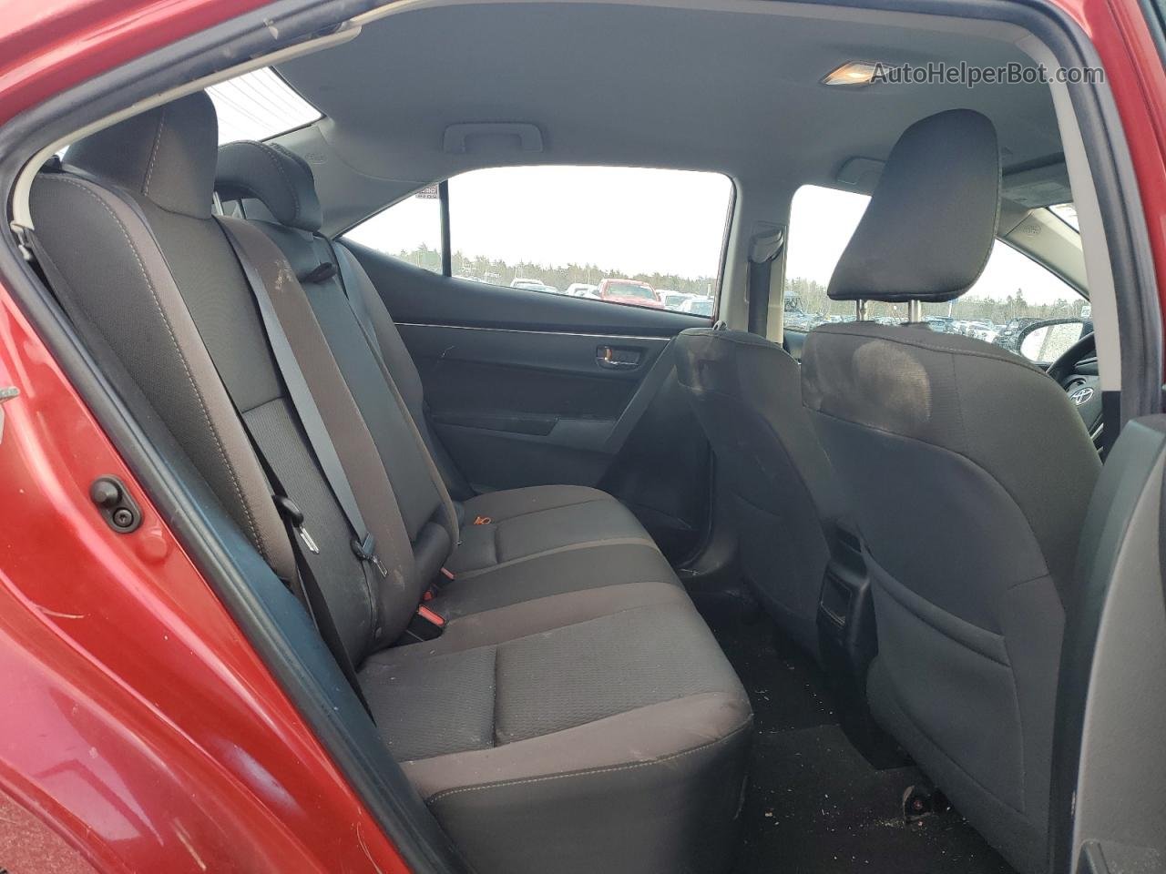 2019 Toyota Corolla L Red vin: 2T1BURHE4KC245412