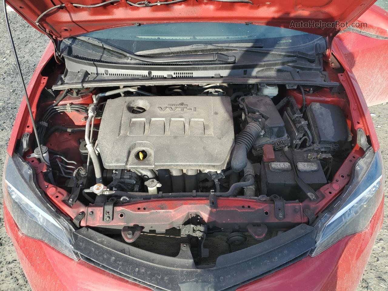 2019 Toyota Corolla L Красный vin: 2T1BURHE4KC245412