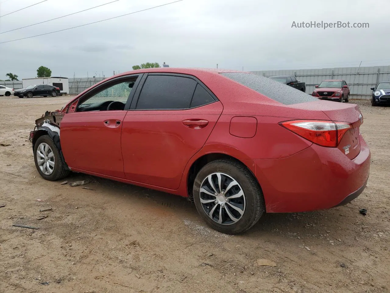 2014 Toyota Corolla L Red vin: 2T1BURHE5EC022929