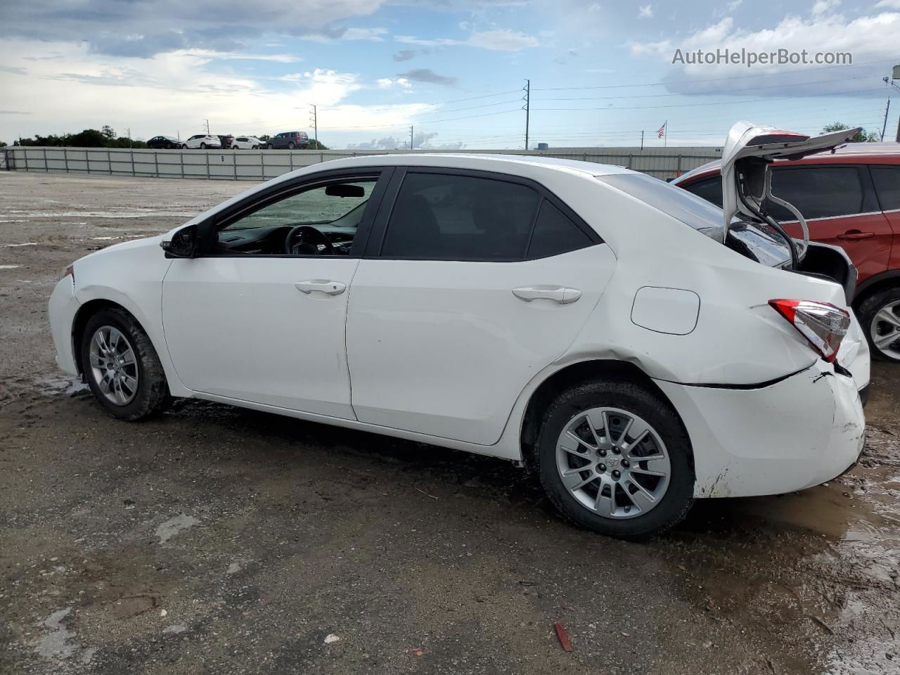 2014 Toyota Corolla L Белый vin: 2T1BURHE5EC036538