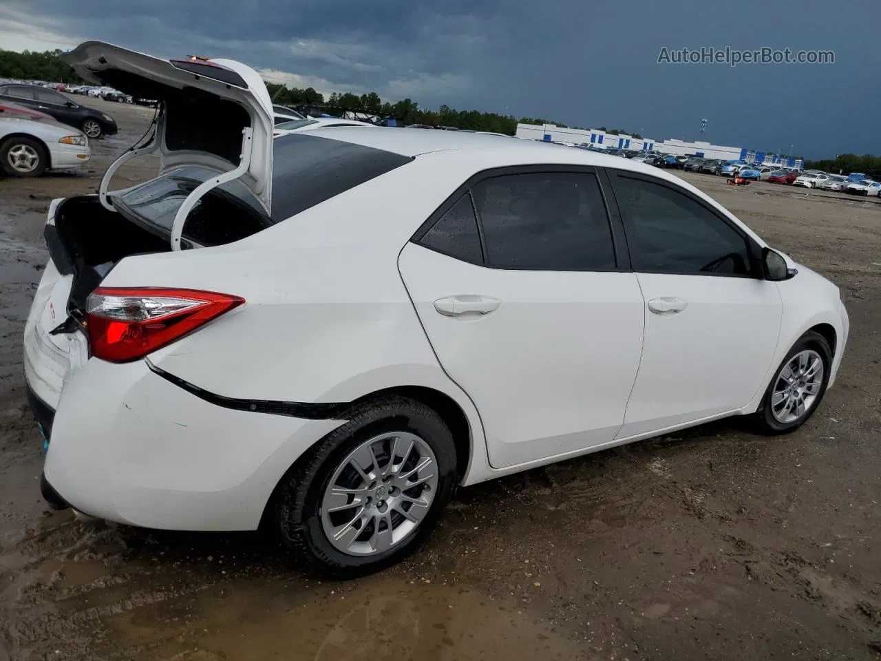 2014 Toyota Corolla L Белый vin: 2T1BURHE5EC036538