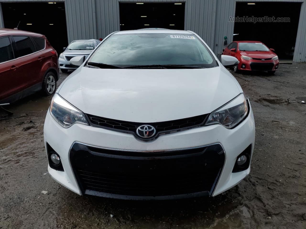 2014 Toyota Corolla L White vin: 2T1BURHE5EC036538