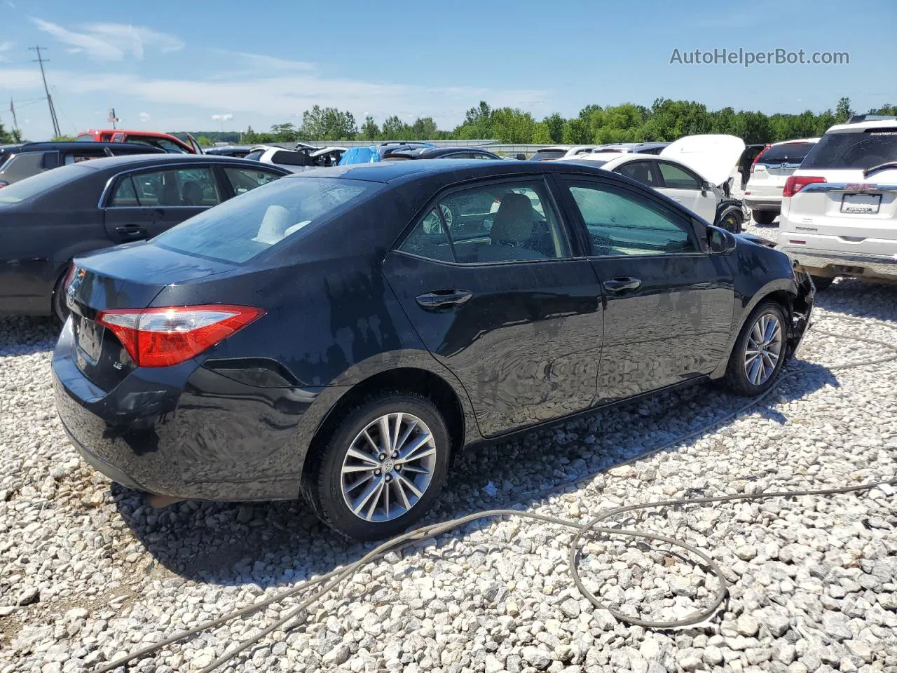 2014 Toyota Corolla L Black vin: 2T1BURHE5EC049614