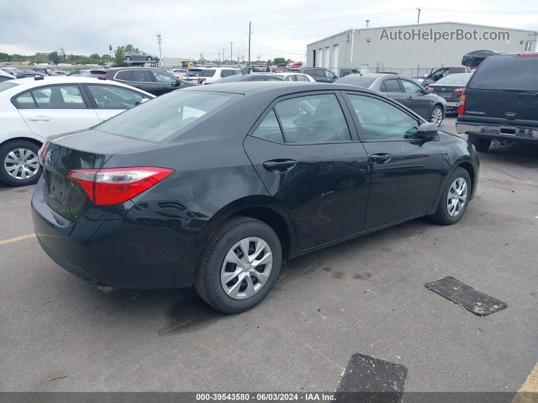 2014 Toyota Corolla L Black vin: 2T1BURHE5EC065246