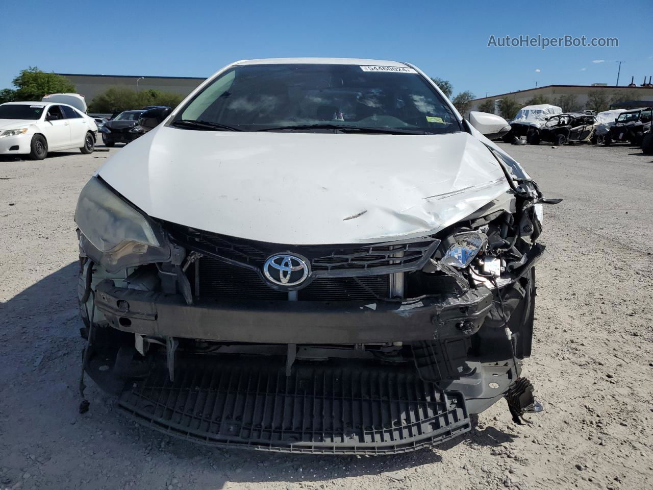 2014 Toyota Corolla L Белый vin: 2T1BURHE5EC081012